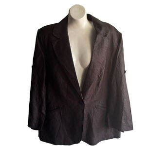 Linen Blend Blazer, lined with pockets, NY&Co. size XLarge